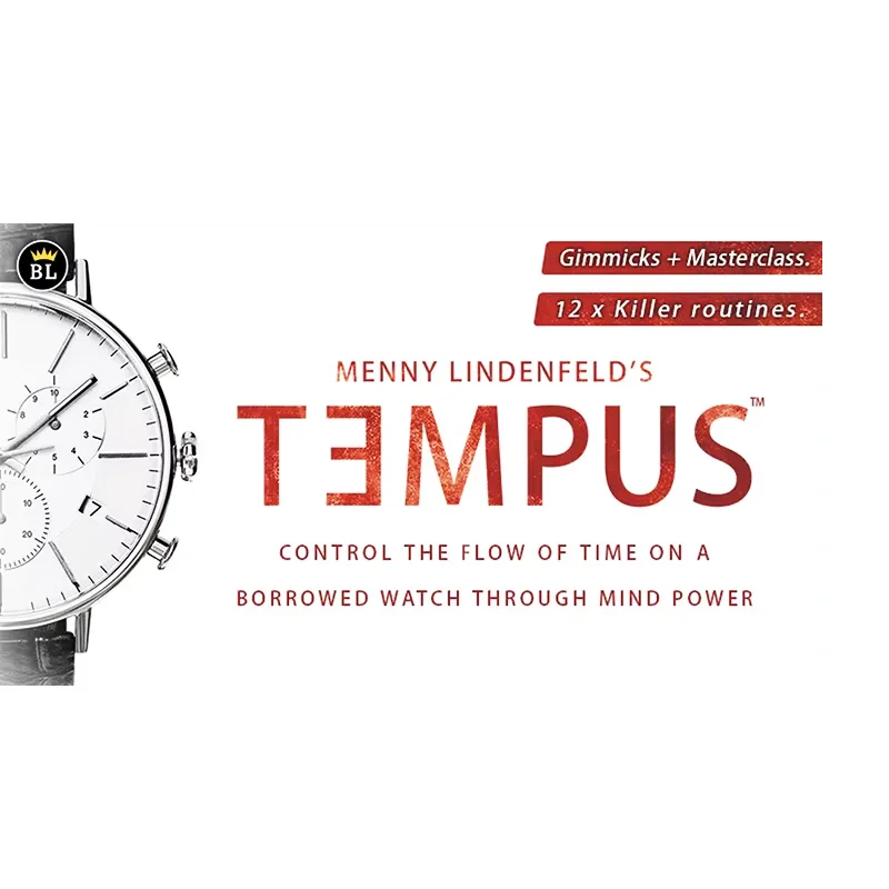 TEMPUS (Gimmick และคำแนะนำออนไลน์) โดย Menny Lindenfeld Magic Mentalism Magic Props ภาพลวงตา Close Up Magia