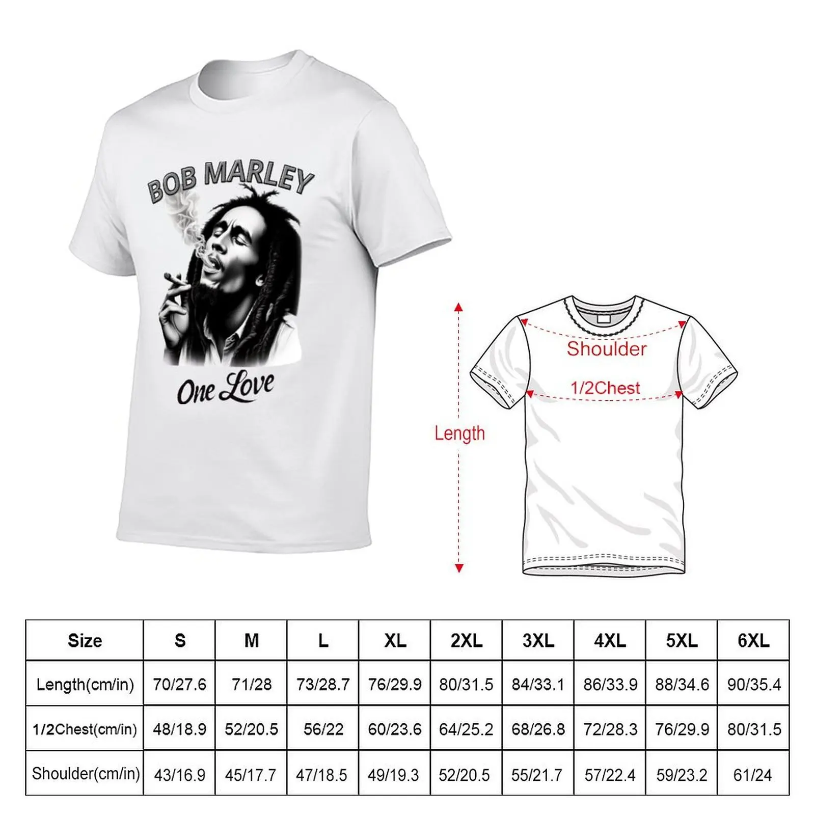 BOB MARLEY: ONE LOVE T-Shirt man t shirt heavy cotton t shirts for man cotton soft t shirts for man graphic vintage T-Shirt