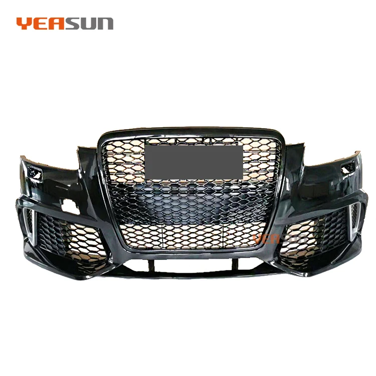 Front bumper assy racing style RS6 PP material body kit for audi A6 car bumper 2004-2007 2008 2009 2010 2011 2012