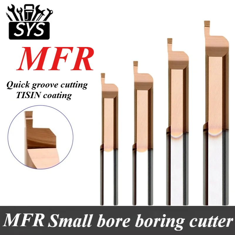 Micro herramienta de perforación MFR, hoja de torno de micrometal, hoja de aleación de carburo de tungsteno de metal, herramienta de accesorios de microtorno