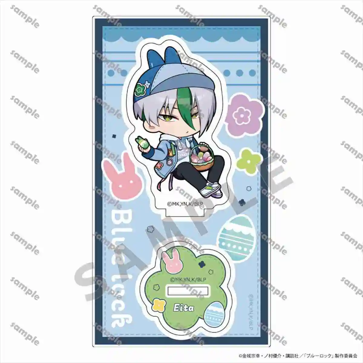Support en acrylique avec serrure bleue, dessin animé Isagi Yoichi Nagi Seishirō Mikage Reō, accessoires de Collection, figurine, ornements de bureau, cadeau
