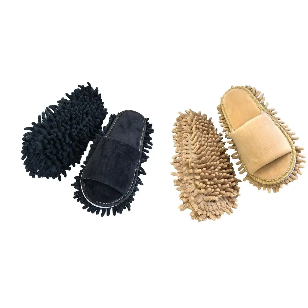 

2 Mop Slippers Household Portable Floor Polishing Bedroom Cleaning Mop