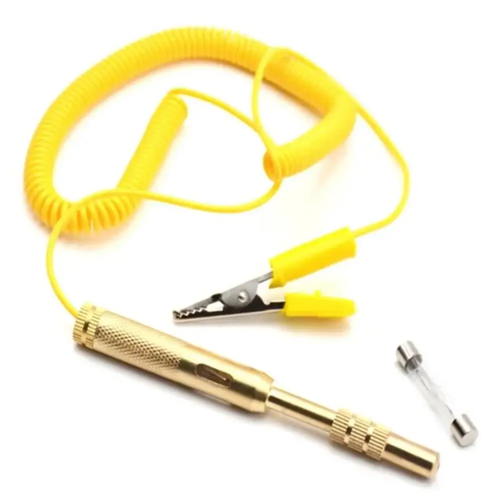 1Pcs New 6V-24V Car Circuit Tester Brass Light System Lamp Test Detector Probe Auto Universal Voltage Test Pen Diagnostic Tools