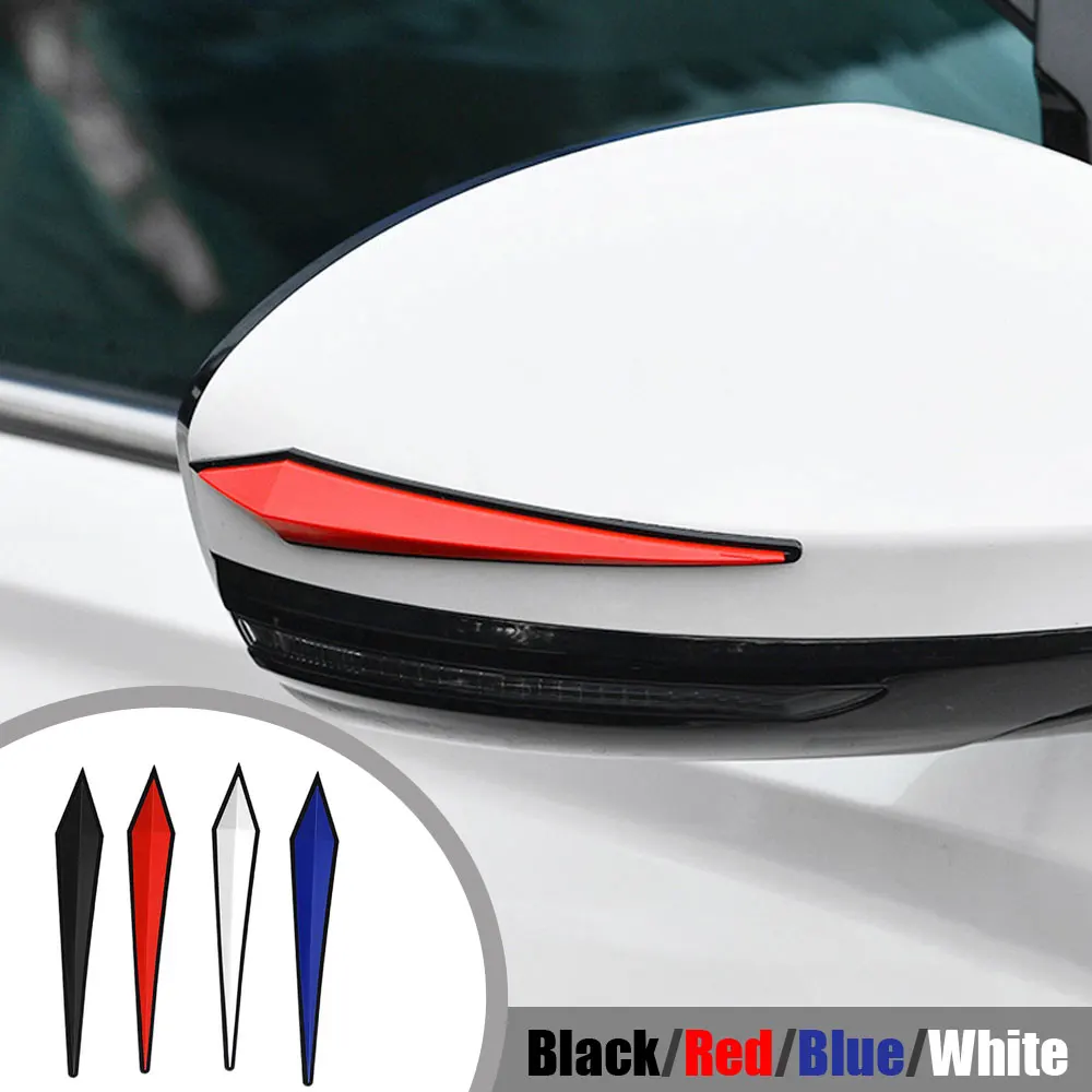

4pcs Car Mirror Protection Strip Car Door Anti-collision Strip Sticker Car Body Protector Sticker Auto Exterior Accessories