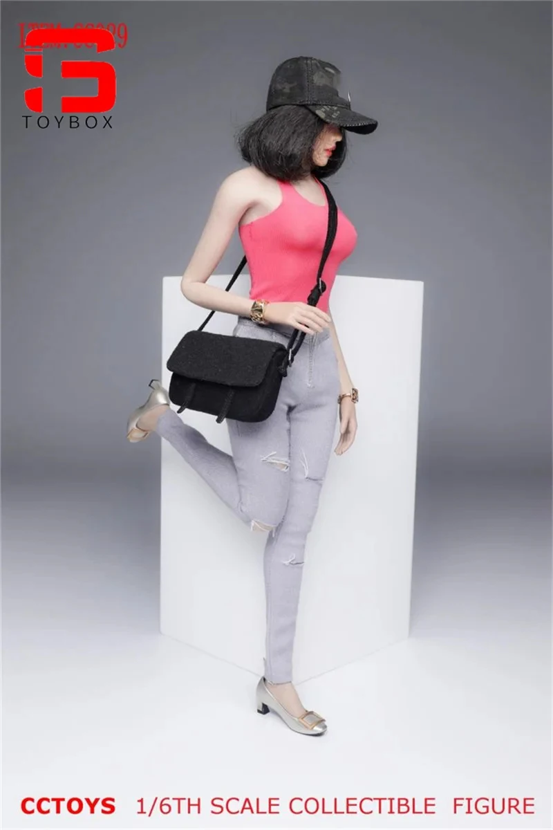CCTOYS CC029 1/6 스케일 여성 벨벳 메신저 백 트렌디 숄더 백 모델 12 인치 군인 액션 피규어 바디에 적합