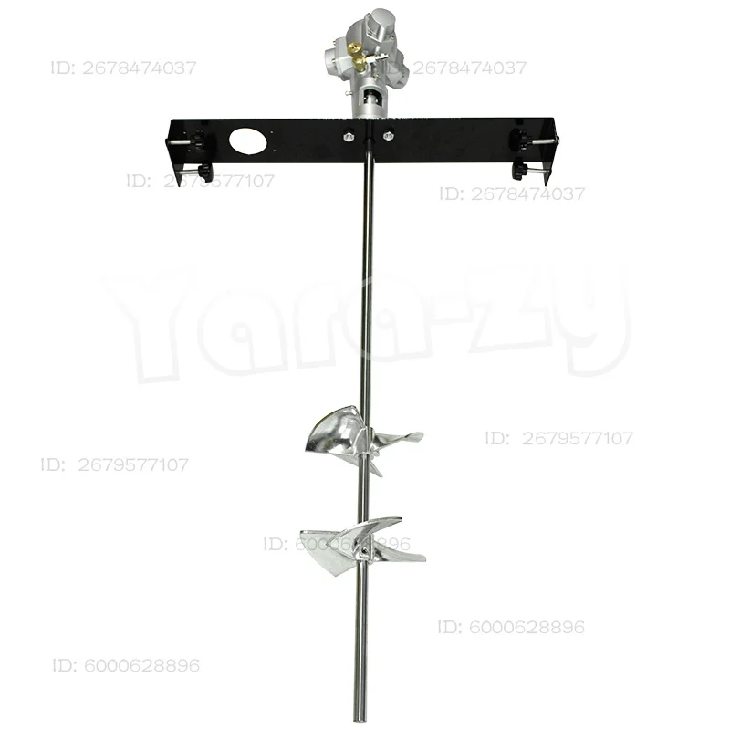 

50 gallon Pneumatic Mixer Horizontal Plate Rung Dope Tank Barrel Aluminum Alloy