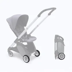 Neumático de cochecito Compatible con Bugaboo Ant, rueda trasera de PU, cubierta de neumático sin cámara con banda de rodadura, accesorios para cochecito de bebé