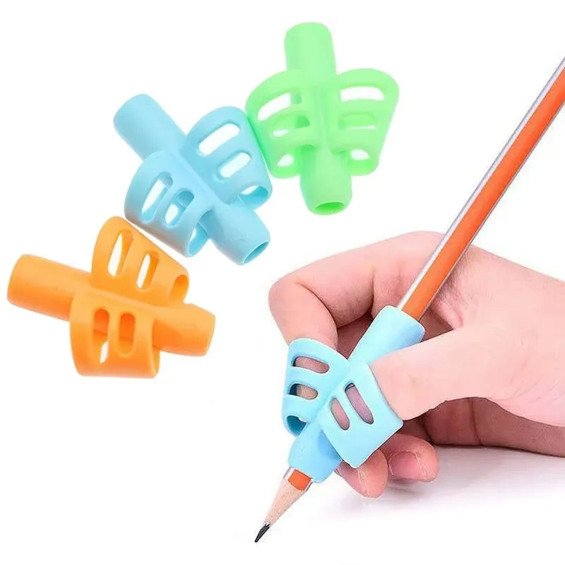 2/4/6PCS Children Pen Tool Silicone Pen Holder For Children Perfect For Correcting Handwriting Posture And Handwriting Training