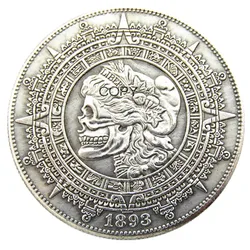 HB149 US Hobo Morgan Dollar skull zombie skeleton Silver Plated Copy Coins