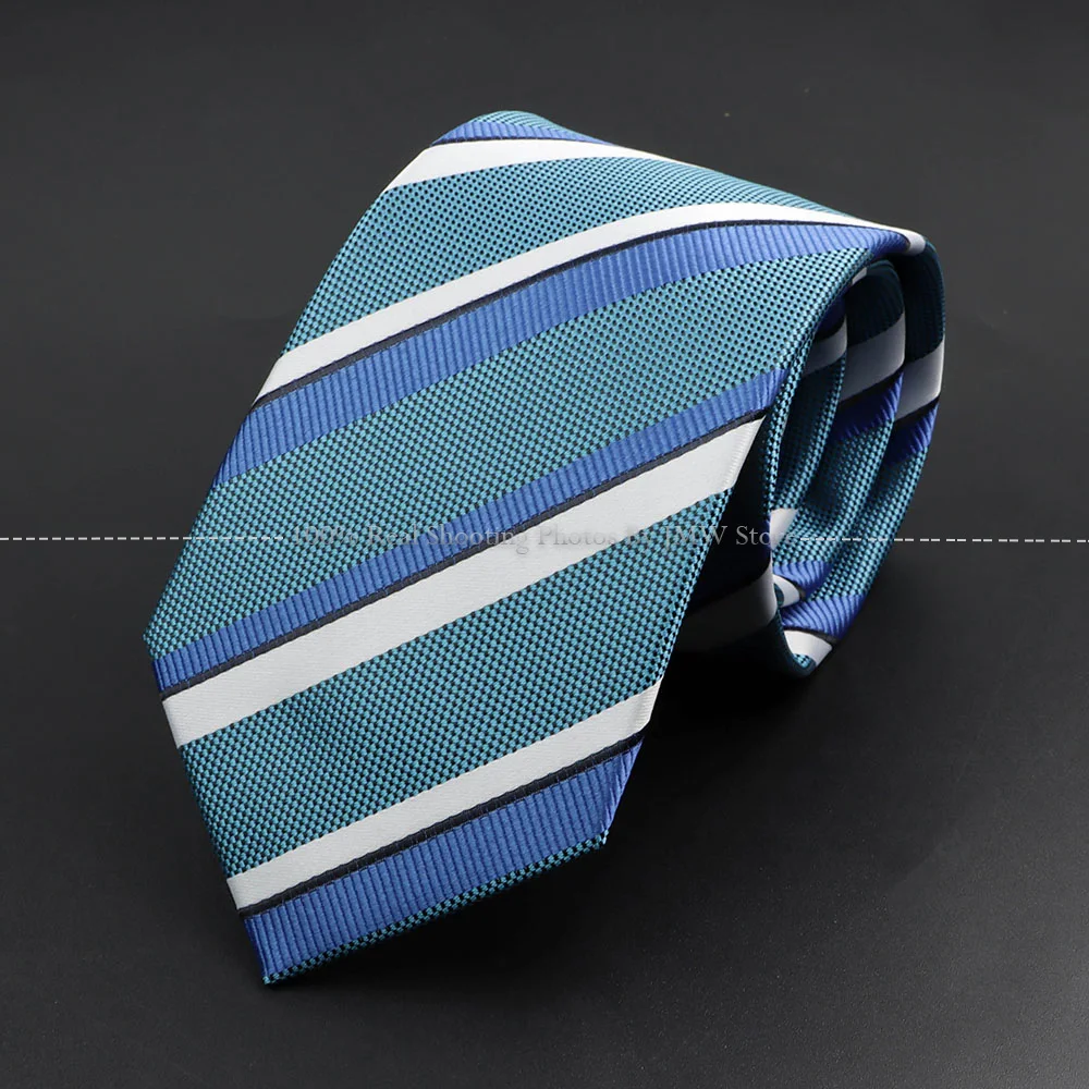Новый мужской галстук в классическую полоску жаккардовый красный шалфейный зеленый коричневый розовый галстук повседневная одежда галстук свадебное платье аксессуары подарок