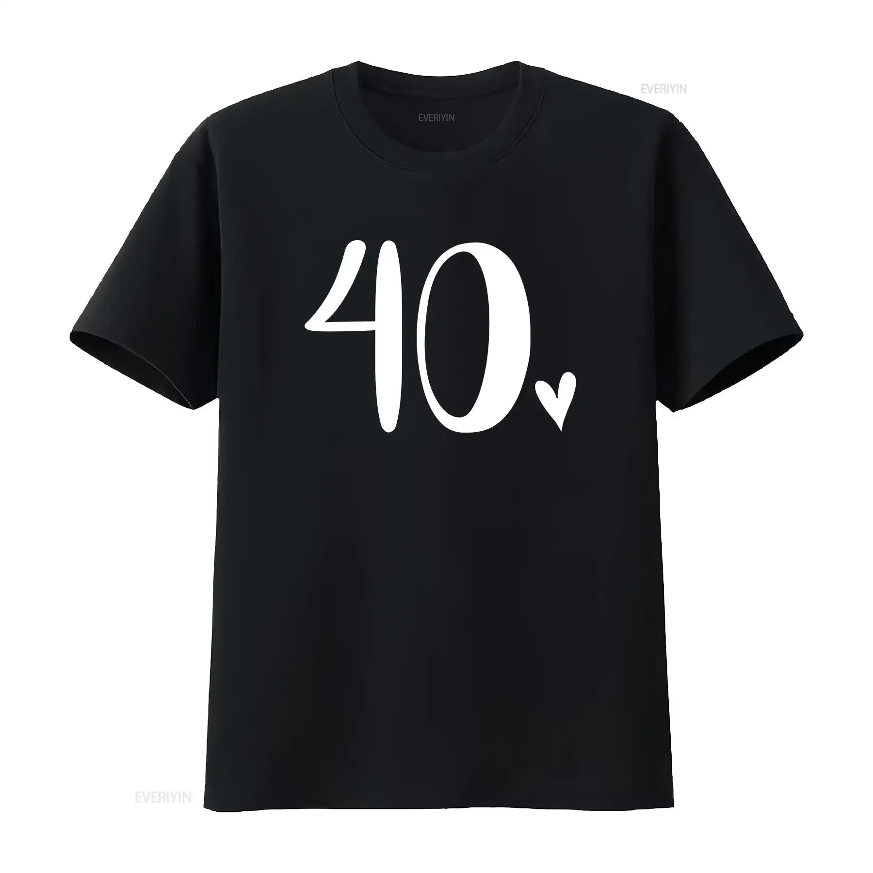 40th Birthday T Shirt 40 HearT Fortieth Trip Idea  vintage Washed Comfortable graphic Breathable Unisex designer clothes