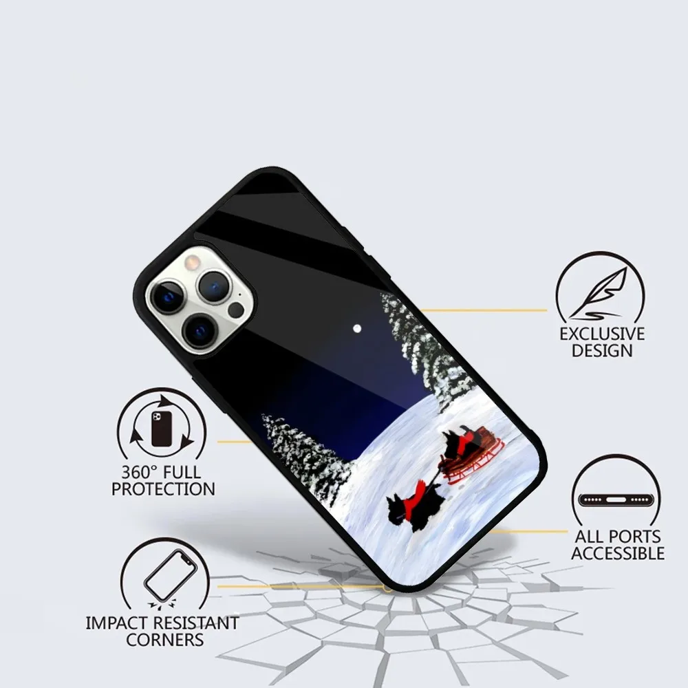 Cute Cairn Terrier Puppies Dog Phone Case For iPhone 16,15,14,13,12,11,Plus,Pro,Max Mini Magsafe Magnetic Wireless Charging