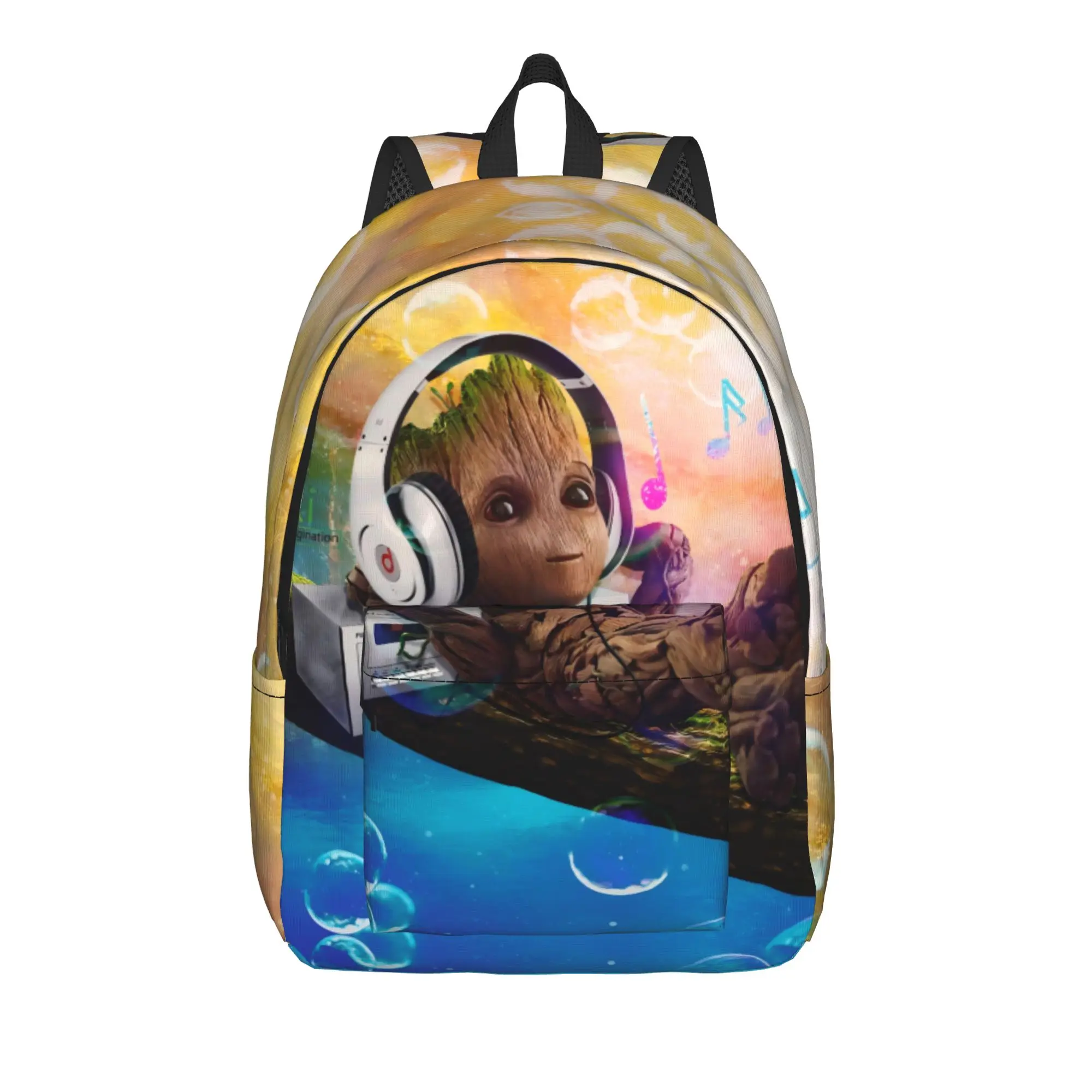 

Marvel Laptop Bag Back to school season Groot Retro Washable Backpack