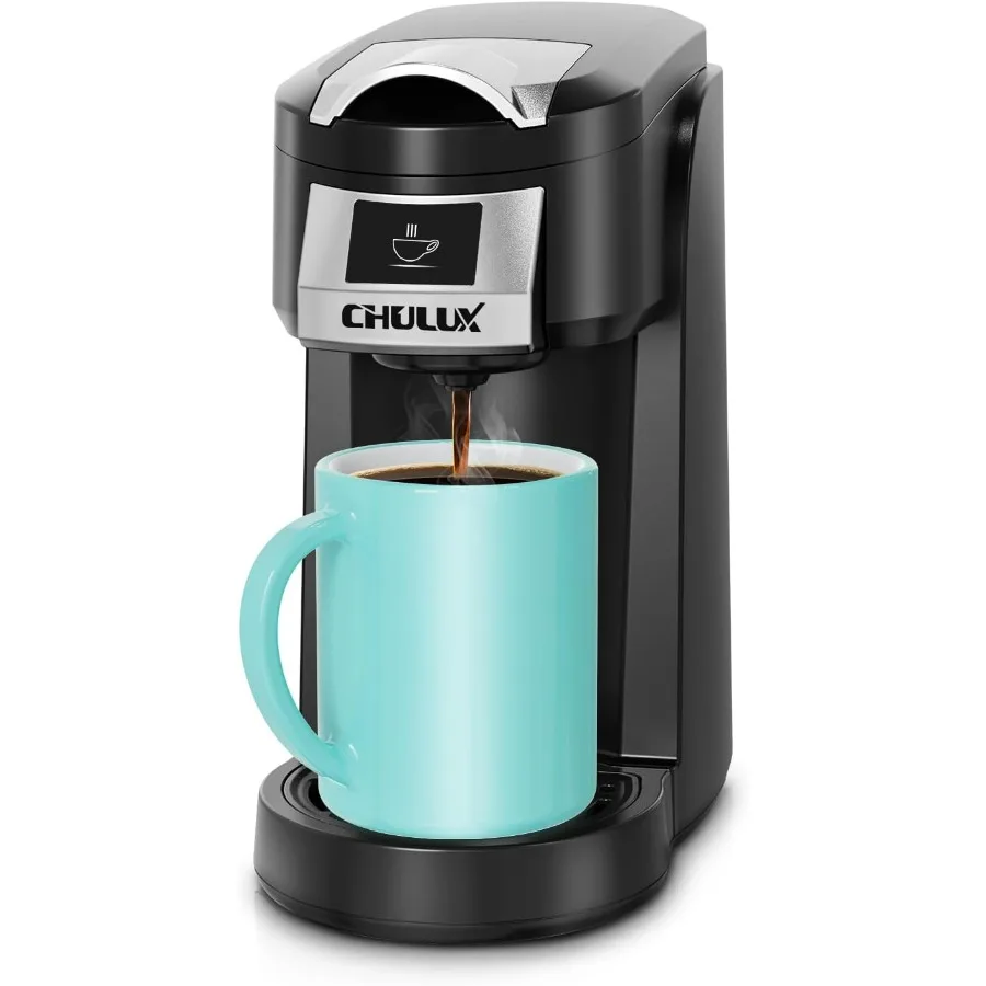 

Классическая кофеварка на одну порцию для чашки K, легкая кофемашина на одной кнопке для офиса, автофургона, путешествий и общежития, черная