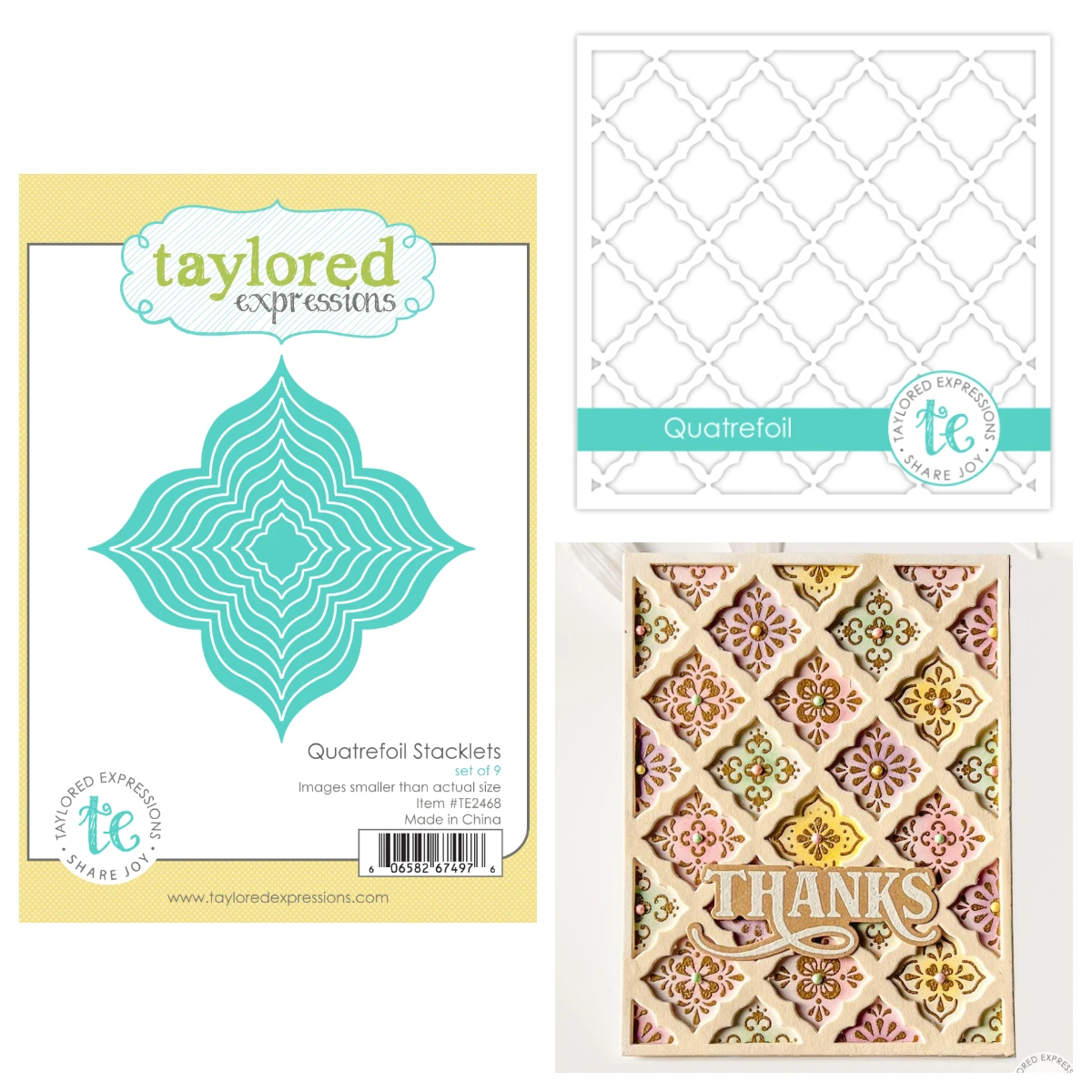 

Quatrefoil Stacklets Die Set Metal Cutting Dies Stamp for DIY Scrapbooking Handmade Diary Calendar Holiday Gift January 2026 New