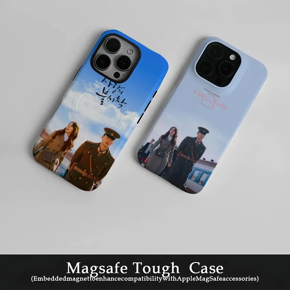 

Crash Landing On You Phone Case Film Korean INS For IPhone 16 15 14 13 12 11 Pro Max Plus Luxury Magnetic Double-layer Cover