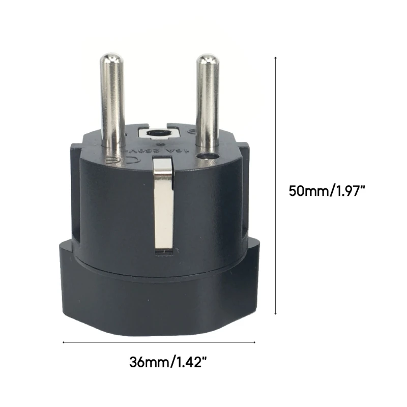 แบบพกพา Power Converter ยุโรปฝรั่งเศสเยอรมนี Travel Plug Adapter ยุโรปปลั๊กอะแดปเตอร์เสียบปลั๊ก Dropship