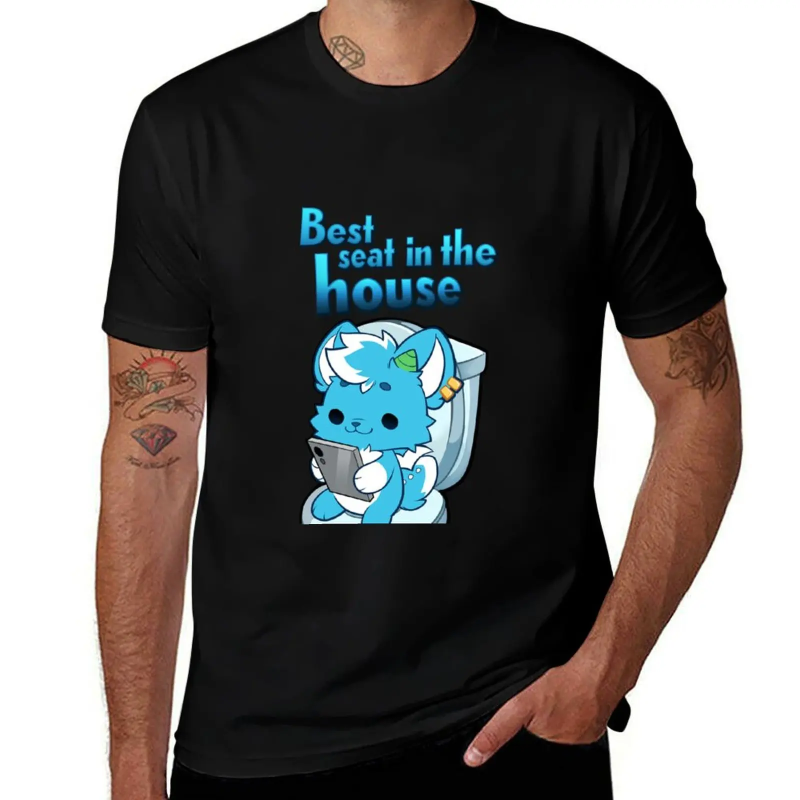 

the best seat T-Shirt anime clothes Louboutins animal prinfor boys aesthetic clothes Men's cotton t-shirt