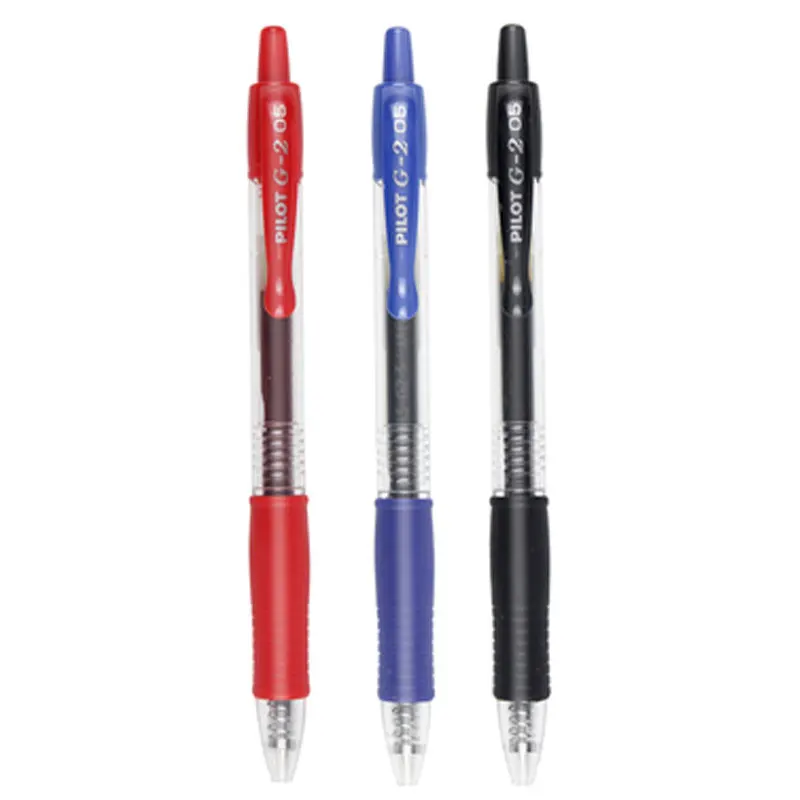 12Pcs/Box PILOT Gel Pen BL-G2 Replaceable Refill  0.5mm Tip Comfort Grip Roller Ball Pens  Pens For School  Stationery