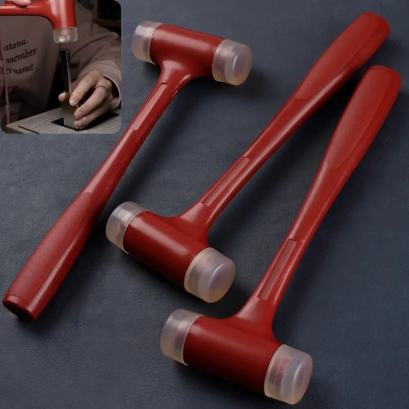 

335 г клеевой молоток без отскока, инструмент для пробивания кожи, установка кожаных изделий ручной работы «сделай сам», пряжка «четыре в одном», круглый перфоратор