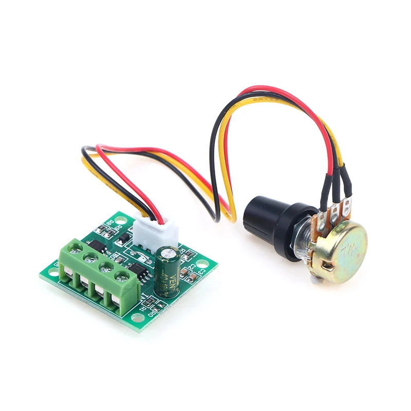 1Pc Adjustable Driver Board DC Motor Speed Controller PWM 1803BK 1.8V 3V 5V 6V 12V 2A Low Voltage Speed Regulator Control Module