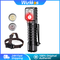 Wurkkos HD15R 18650 High Power Rechargeable LED Flashlight 1150LM Fishing Headlamp IP68 Power Bank EDC Torch Magnetic Tail Cap