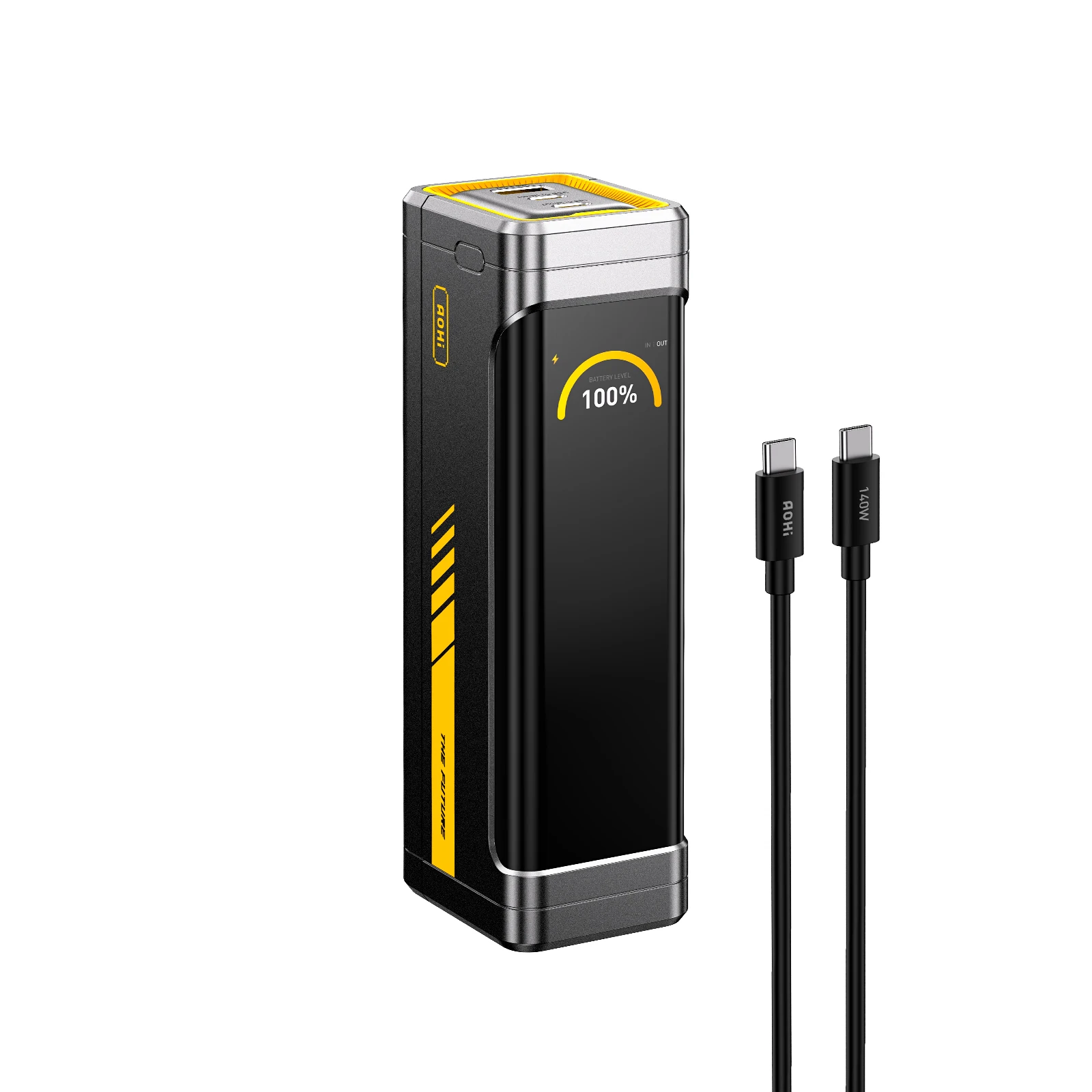 

[НОВИНКА] AOHI The Future Starship Pro PD3.1 310 Вт 20 000 мАч Power Bank со светодиодным дисплеем и кабелем C-C 140 Вт