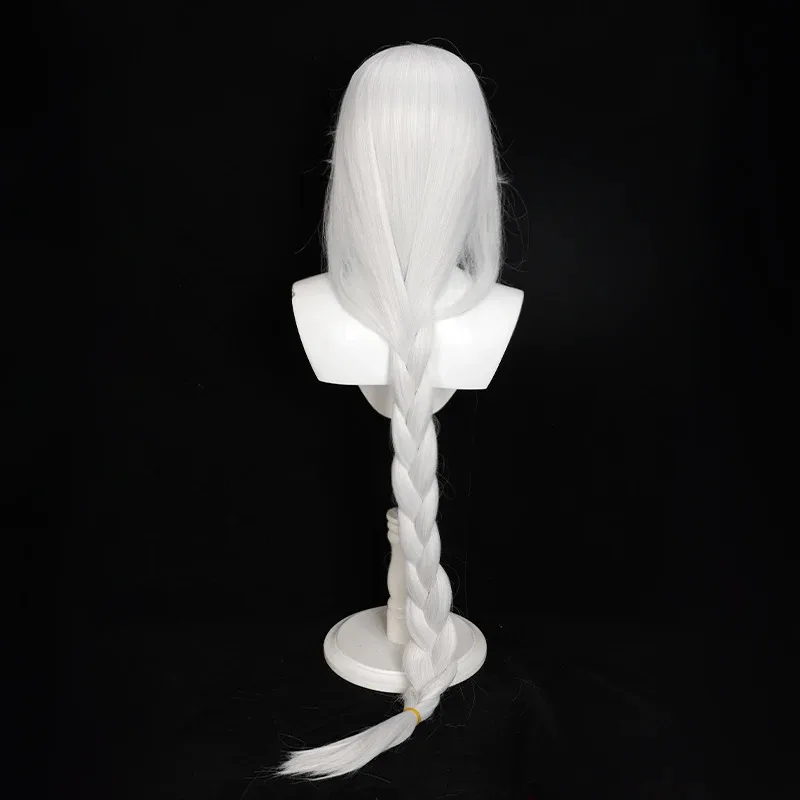 Wig Cosplay Anime To Be Hero X Queen Kepang Panjang Putih Karnaval Pesta Halloween untuk Wanita Anak Perempuan Permainan Peran Hadiah Alat Peraga Cosplay