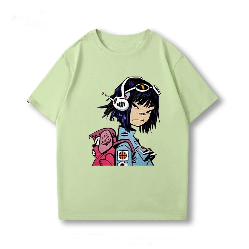 Street Gorillaz Band T-shirt Gorillaz Cute animated character T-shirt Kids/boys/girls T-shirt