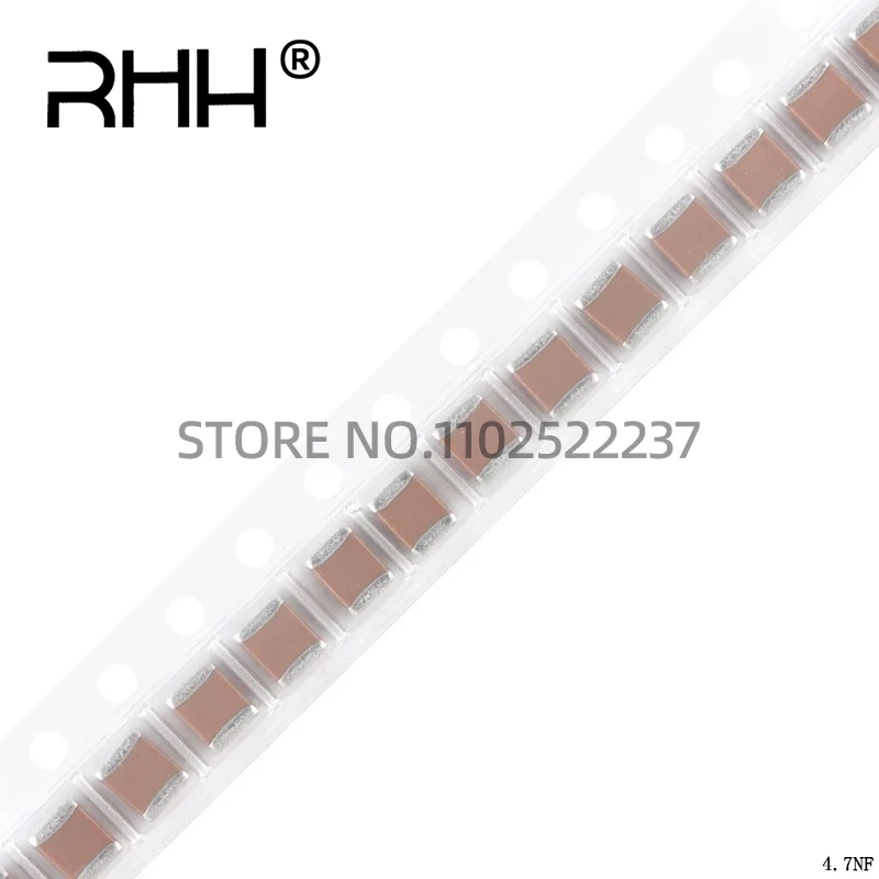 50pcs/SMD/Chip ceramic capacitor 1210 4.7nF 472J 50V/100/250/500V NPO 5% 3225