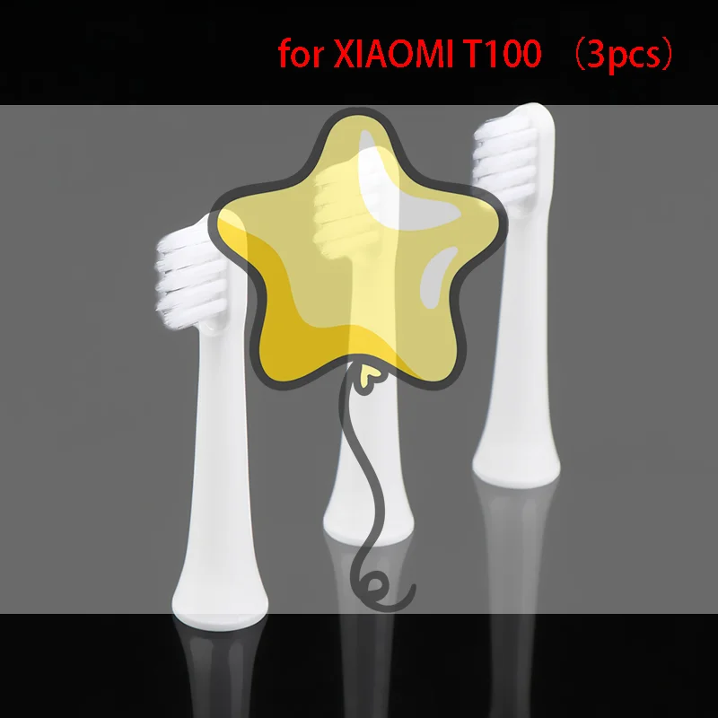 3 قطعة فرشاة أسنان كهربائية بالموجات الصوتية ل T100 تبييض لينة فراغ استبدال رؤساء نظيفة الخشن فرشاة الفوهات رئيس #1