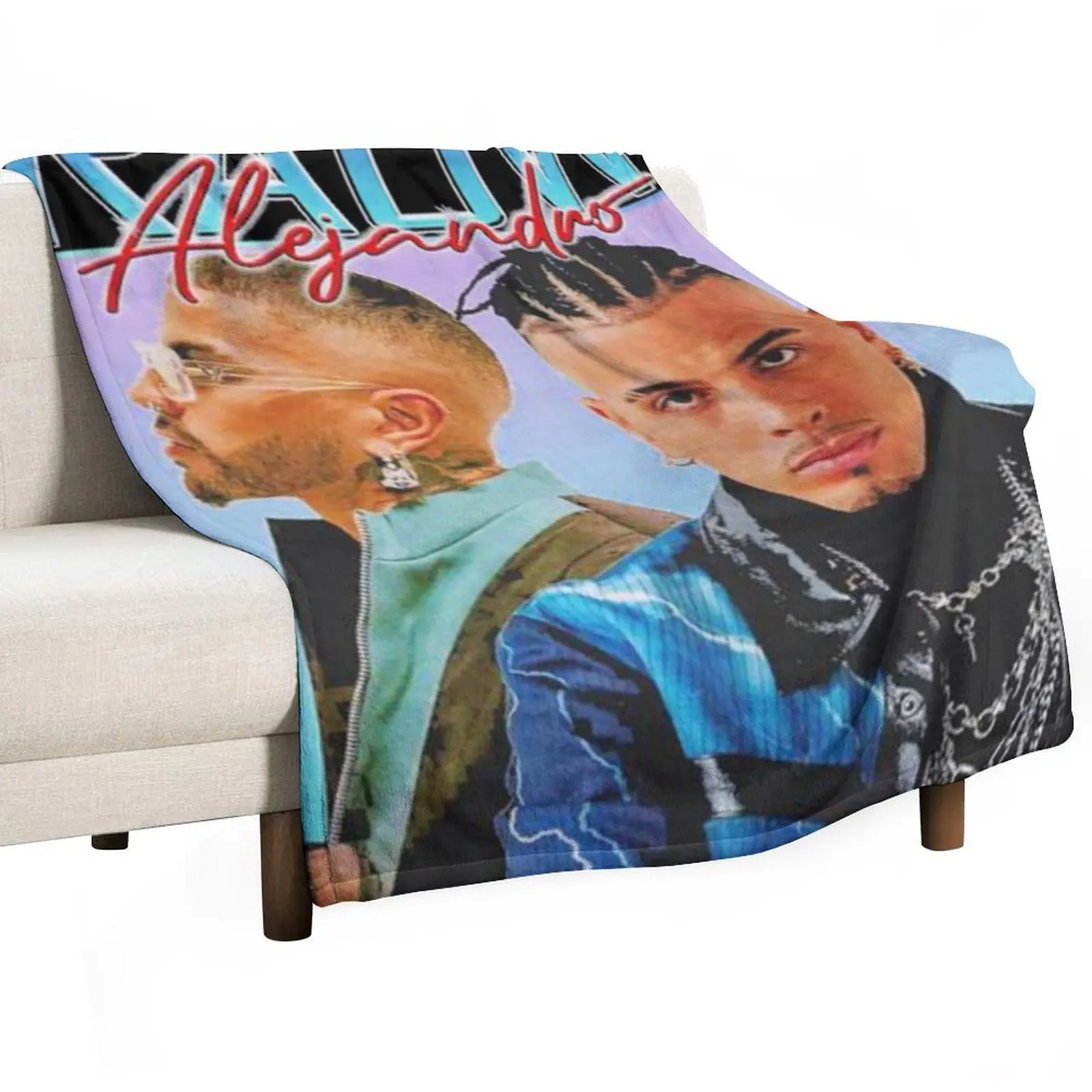 Alejandro Vintage Rap Music Throw Blanket Loose warm for winter Blankets