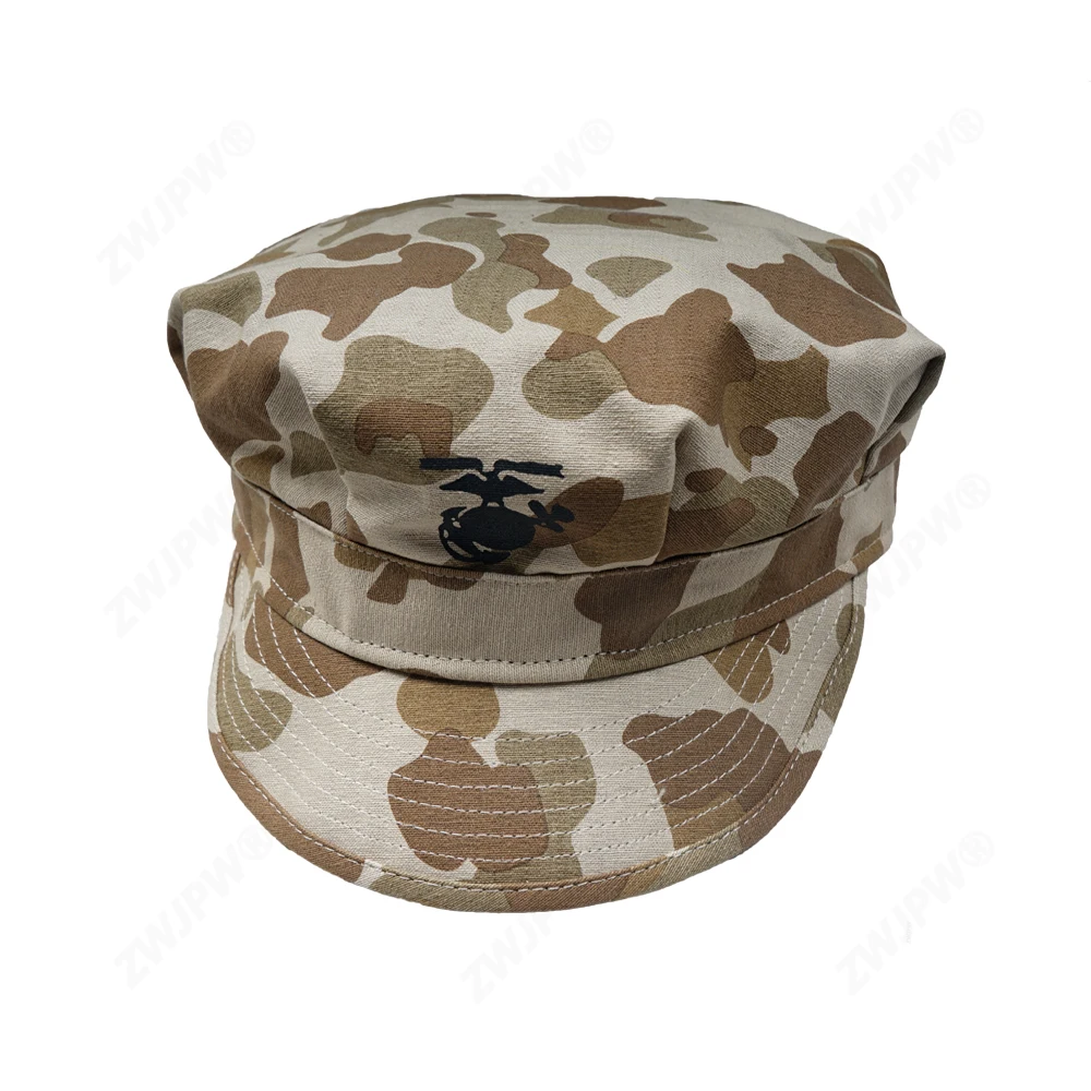 Sombrero octogonal del Cuerpo de Marines de los Estados Unidos, gorra de camuflaje de cazador de patos USMC, patrón de piel de rana, accesorios tácticos para exteriores