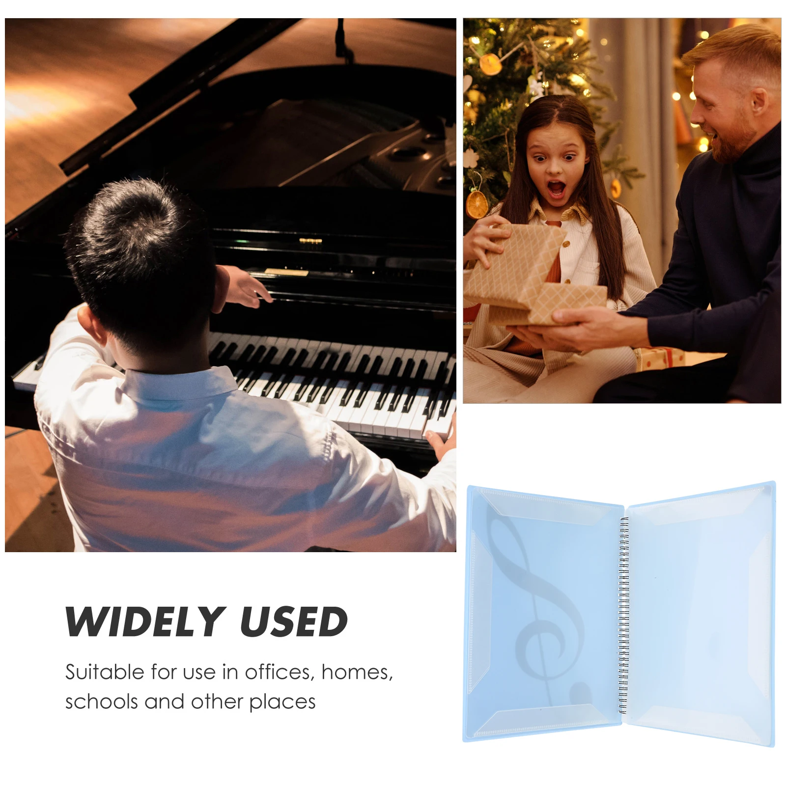 

A4 File Document Holder Piano Score Test Paper Plastic PP Organizer Sheet Music Binder File Paper Folder Storage Sheet Organizer