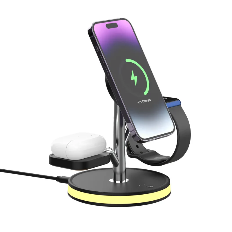 

Magsafe Charger 3-in-1 Wireless Charging Station Phone Holder Smartwatch Type C Charger Base Smartphone Charging Dock Watch