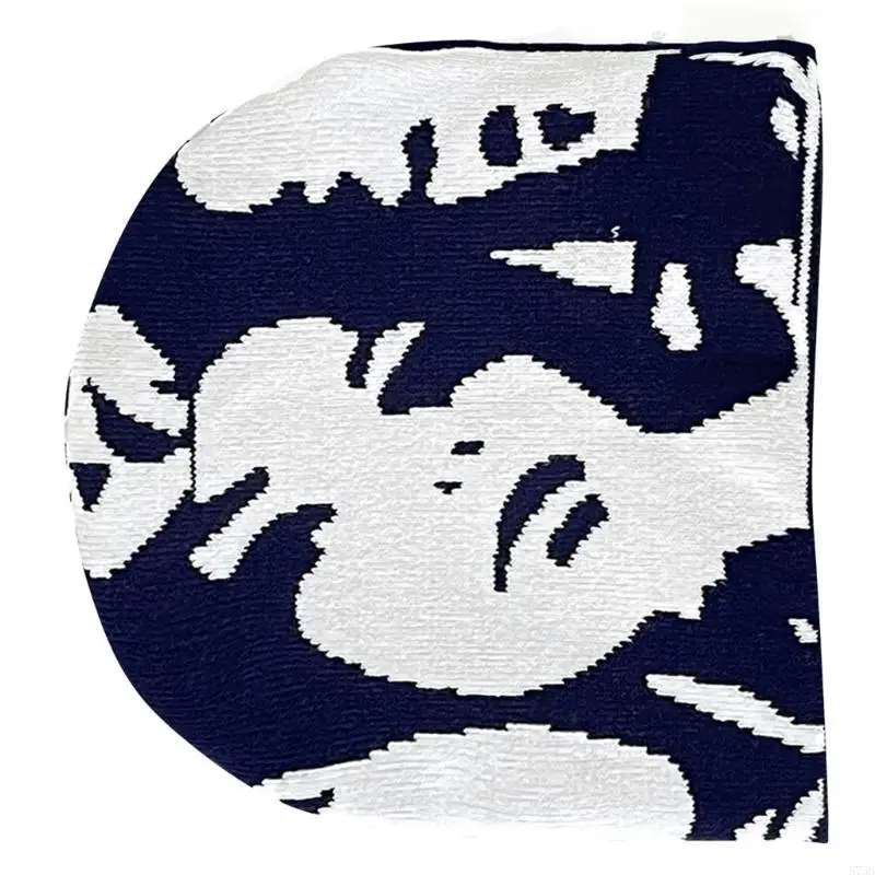 573b topi rajutan dengan potret manusia topi tahan angin outdoor for girl