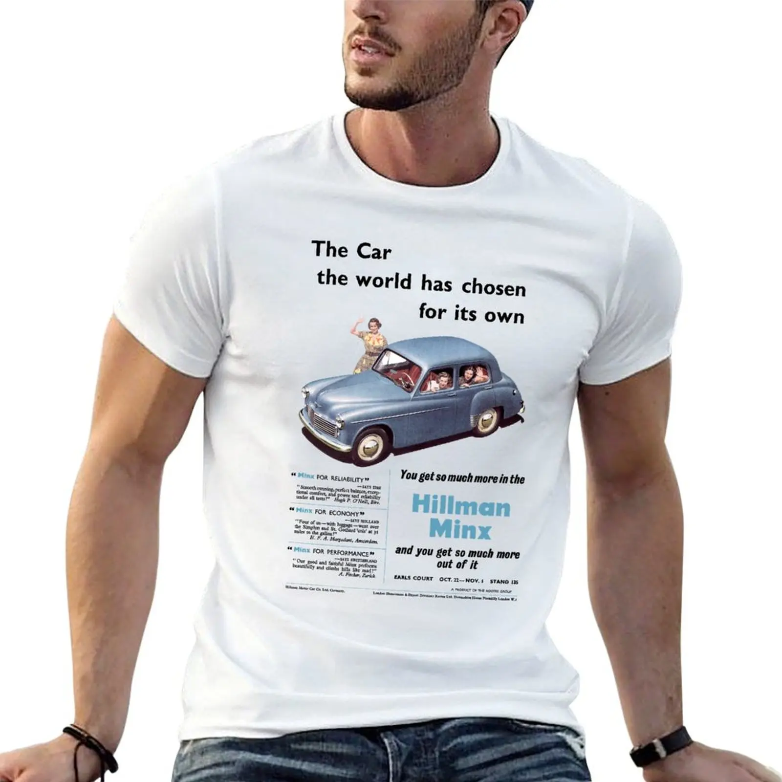 HILLMAN MINX T-Shirt Comfortable Basic Crew Neck Tee
