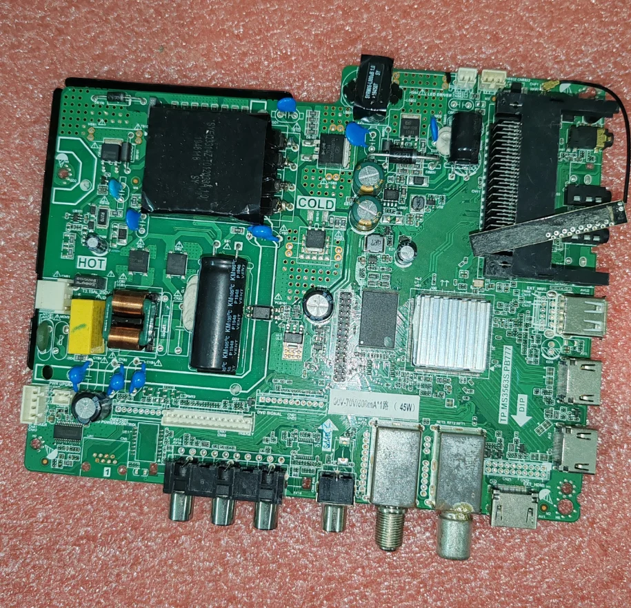 

TP.MS3563S.PB777 Three in one LED TV motherboard, physical photo, tested for 60--70V 600MA 45W