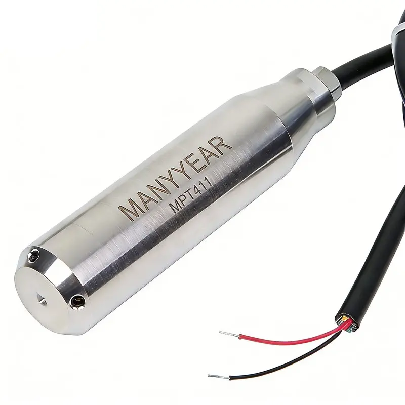 MPT400 Water Level, Oil Level, Groundwater, Seawater, Stainless Steel  PTFE Corrosion-resistant Liquid Level Pressure Sensor