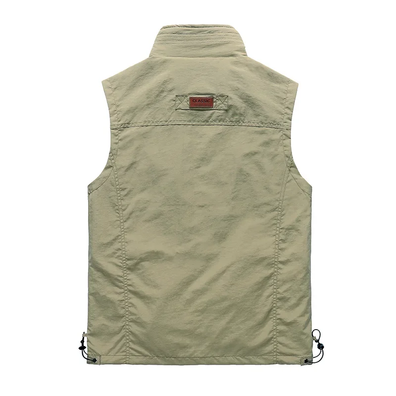 Men Clothing Vests Military Jackets Sleeveless Tactical Coat Pockets Zippers Outdoor Waistcoat Fishing Photography Luxury Brands