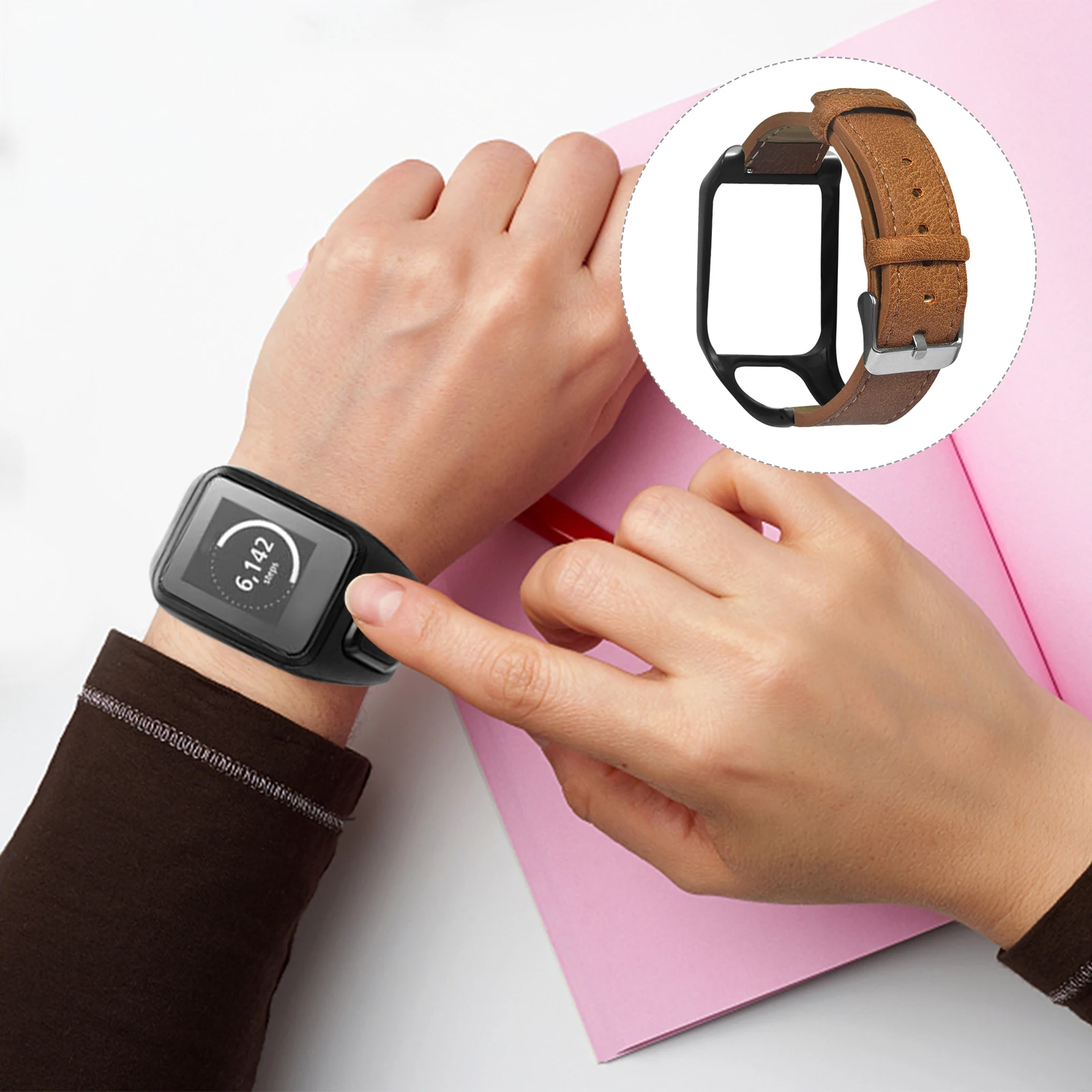 

wrist band compatible with tomtom adventurer watchband compatible for tomtom runner 3 watch band strap