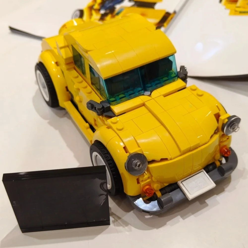 

Yellow Robot Truck Car Building Blocks Sets Compatible With Legoed Particles Suitable For Christmas Gifts 10338