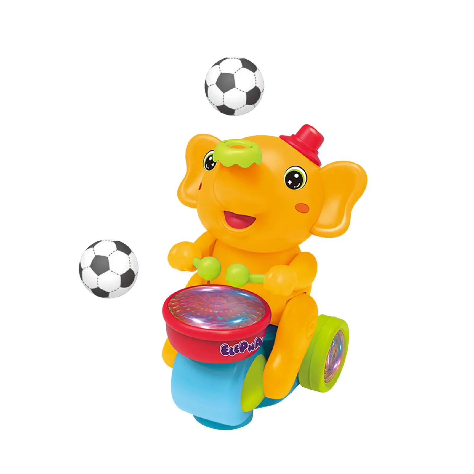 Electric Musical Instruments Toys Cart Elephant Musician Toy Educational Toys