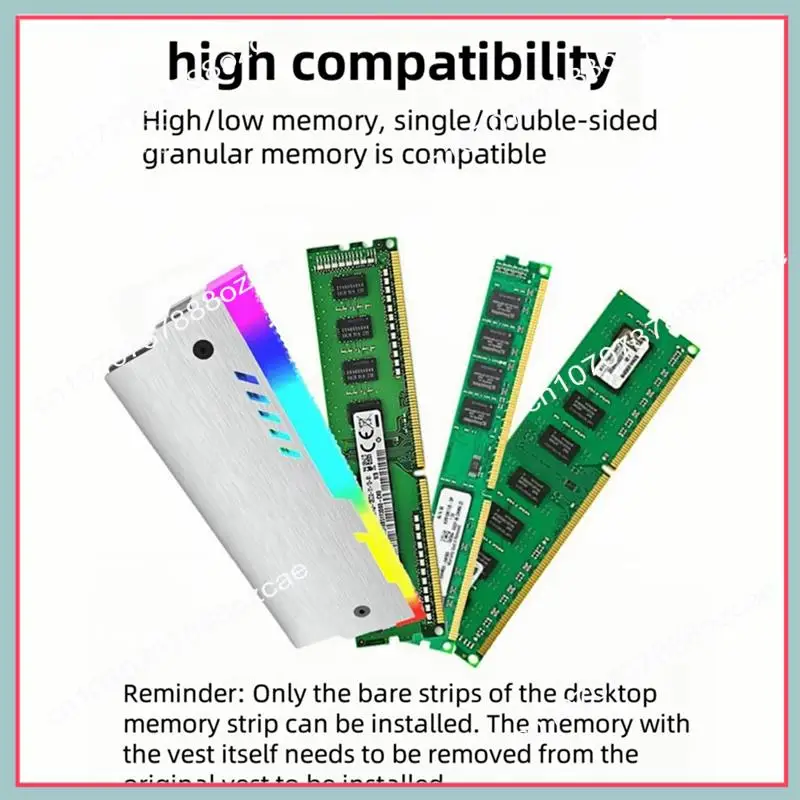 

Охлаждающий жилет модуля памяти A26P из алюминия с подсветкой ARGB, настольный усилитель рассеивания тепла