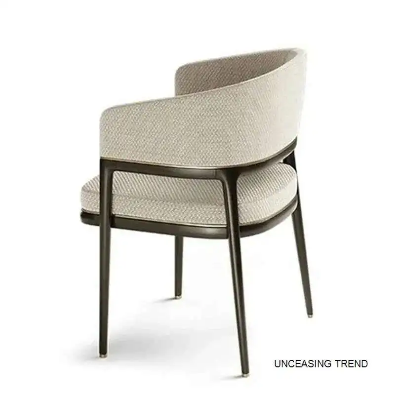 Итальянские легкие роскошные тканевые обеденные стулья, современная мебель для столовой, домашнее кресло со спинкой для кухни, скандинавский отель, деревянный стул