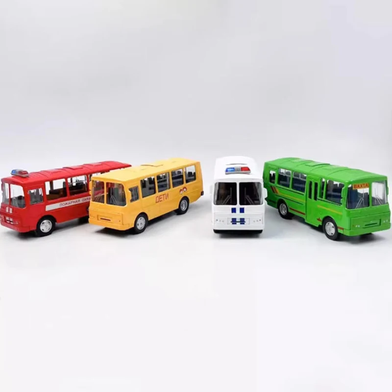 Diecast 1:43 Scale Soviet Bus PAZ-32053 Alloy Car Model Static Collection Decorated Holiday Gifts Toys