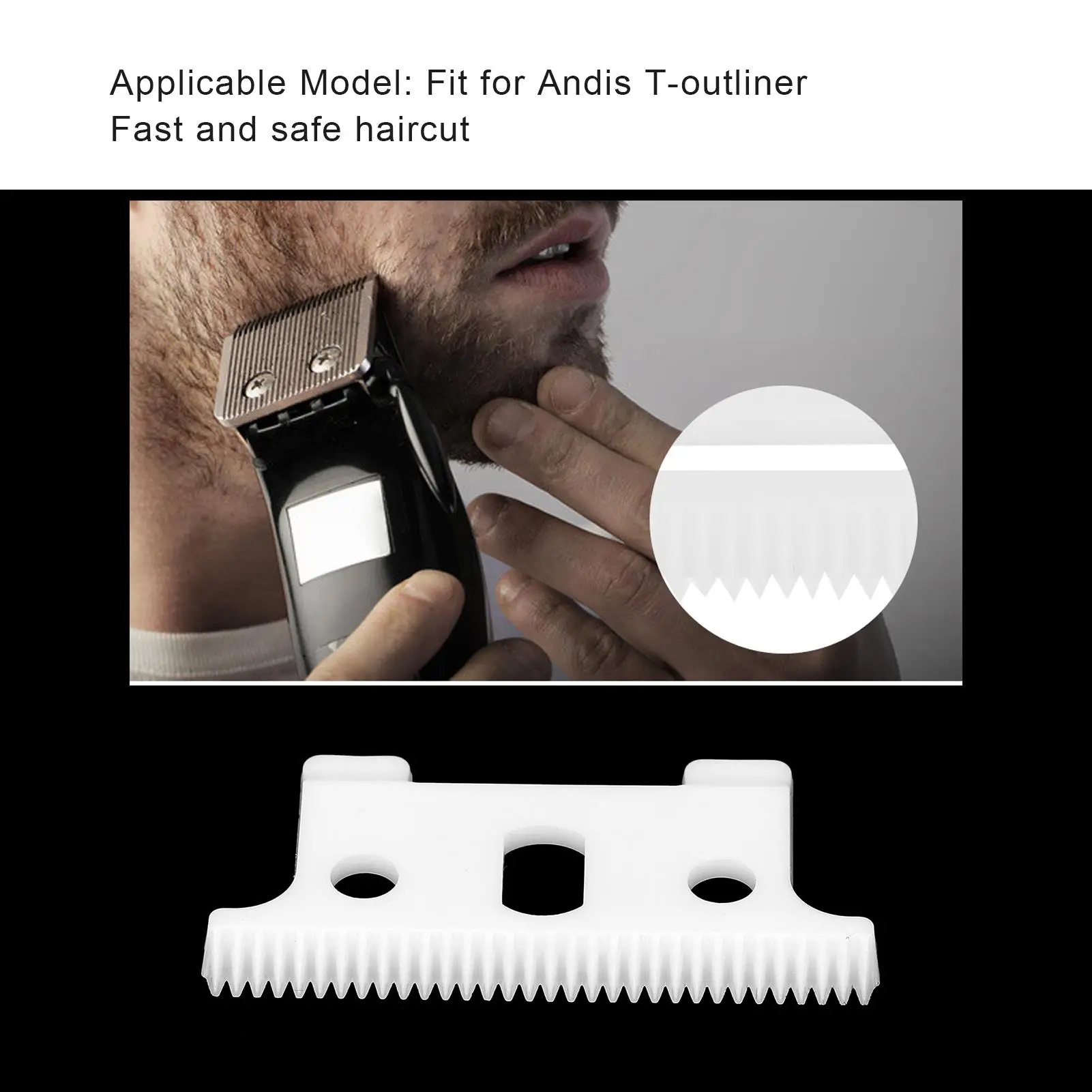 32 Teeth Ceramic Clipper Blade for Hair Cutting - Professional & for home Use Salon Tool