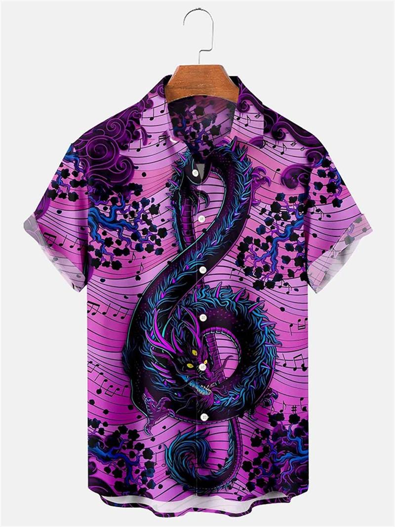 Vintage 3D Print Shirt For Men Women Mardi Gras Party Hawaii Shirts Happy Aloha Button Lapel Top Beach Blouse Best Summer Gifts