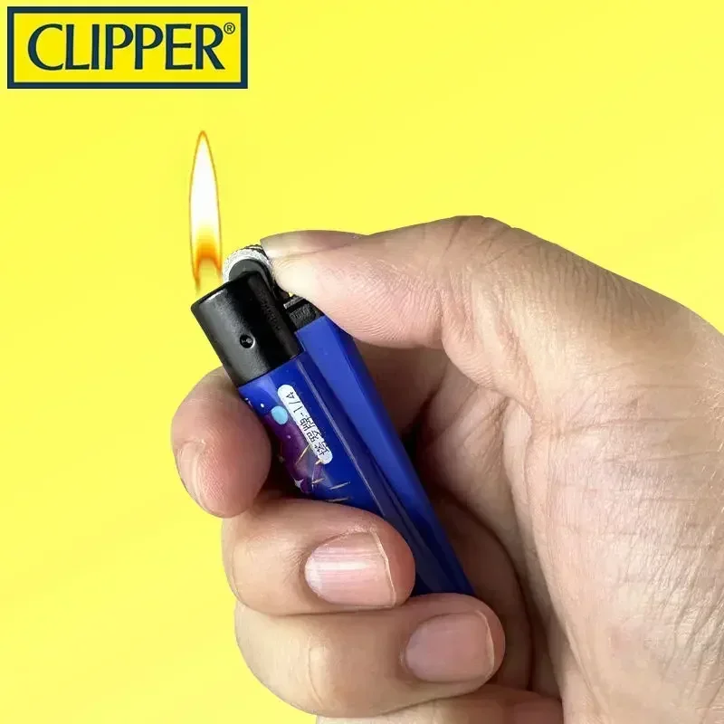 Clipper Lighter Grinding Wheel Mini Lighter Butane Flashlight Lighter (24pcs) Men\'s Small Tools Cool Gift Cigarette Accessories