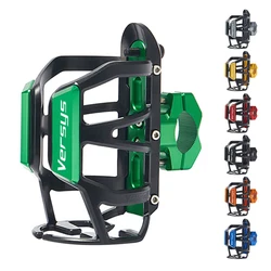 For Kawasaki Versys 300 650 1000 Versys650 Versys1000 2015-2023 Motorcycle Water Bottle Cage Drink Cup Holder Mount Accessories